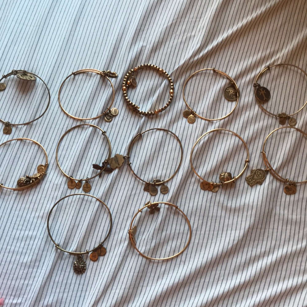 12 Alex & Ani bracelets